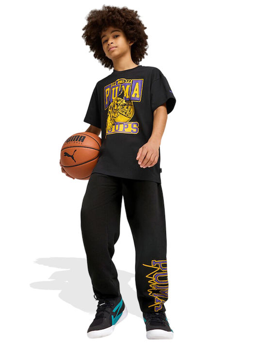 Tricou pentru copii Negru Rival Rage II Hoops Graphics