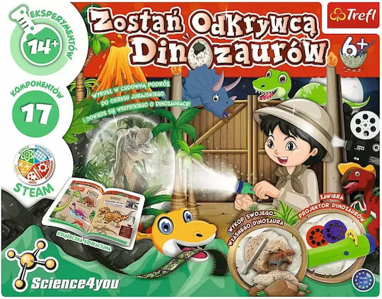 Trefl Jucărie de Construcție din Lemn Become A Dinosaur Explorer