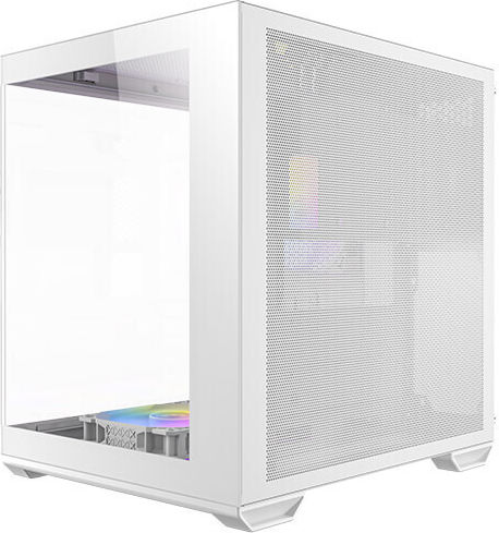 Antec CX60M ARGB Gaming Mini Tower Κουτί Υπολογιστή με Πλαϊνό Παράθυρο Λευκό