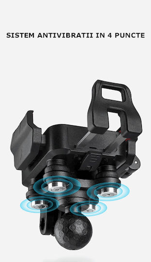 Motowolf Mh1 Suport Telefon din Aluminiu pentru Motocicletă Atv Scooter Anti-vibrații pentru Ghidon