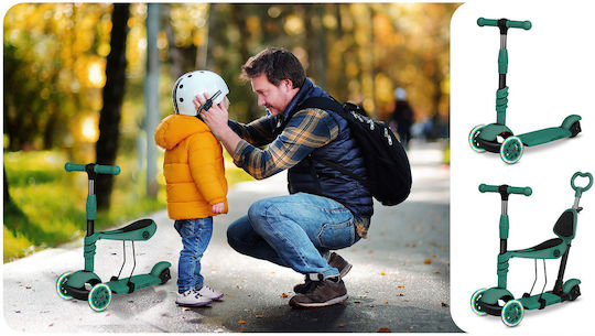Ricokids Scuter Copii Todi 3 Roți Cu Scaun Verde