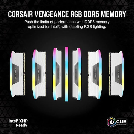 Corsair Vengeance RGB 32GB DDR5 RAM cu 2 module (2x16GB) și Viteză
