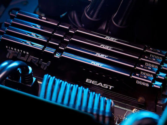 Kingston Fury Beast DDR5 64GB RAM με 2x32GB Modules και Ταχύτητα 5600 για Desktop