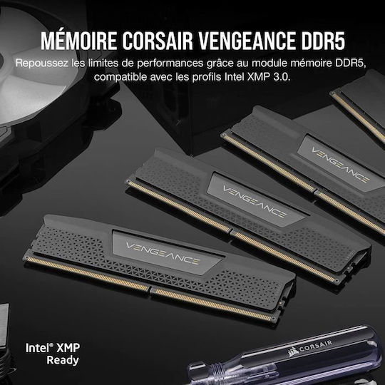 Corsair Vengeance RGB 32GB DDR5 RAM cu 2 module (2x16GB) și Viteză