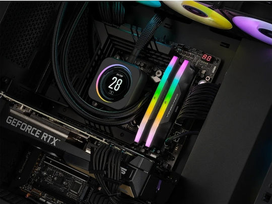 Corsair Vengeance RGB DDR5 32GB RAM with 2x16GB Modules and Speed 6000 for Desktop