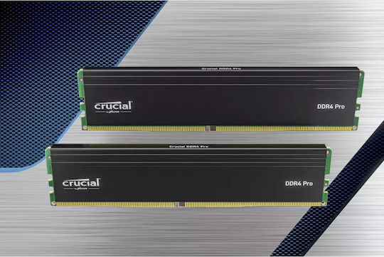 Crucial Pro 32GB DDR4 RAM cu 2 module (2x16GB) și Viteză 3200