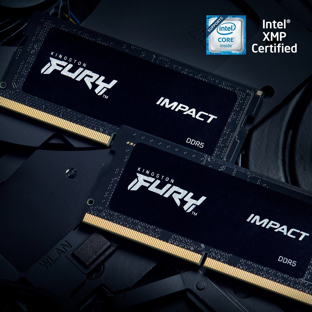 Kingston Fury Impact 16GB DDR5 RAM cu Viteză 4800 pentru Laptop