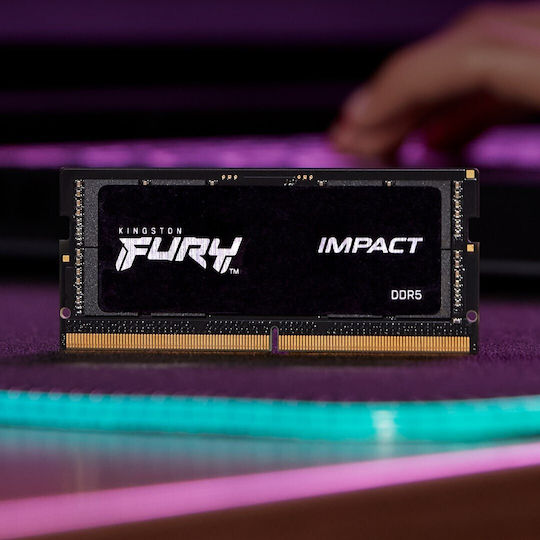 Kingston Fury Impact DDR5 με Module 1x16GB και Ταχύτητα 4800 για Laptop