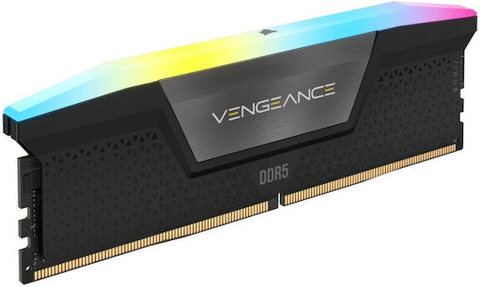Corsair Vengeance RGB 32GB DDR5 RAM cu 2 module (2x16GB) și