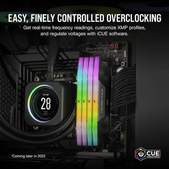 Corsair Vengeance RGB 32GB DDR5 RAM cu 2 module (2x16GB) și Viteză