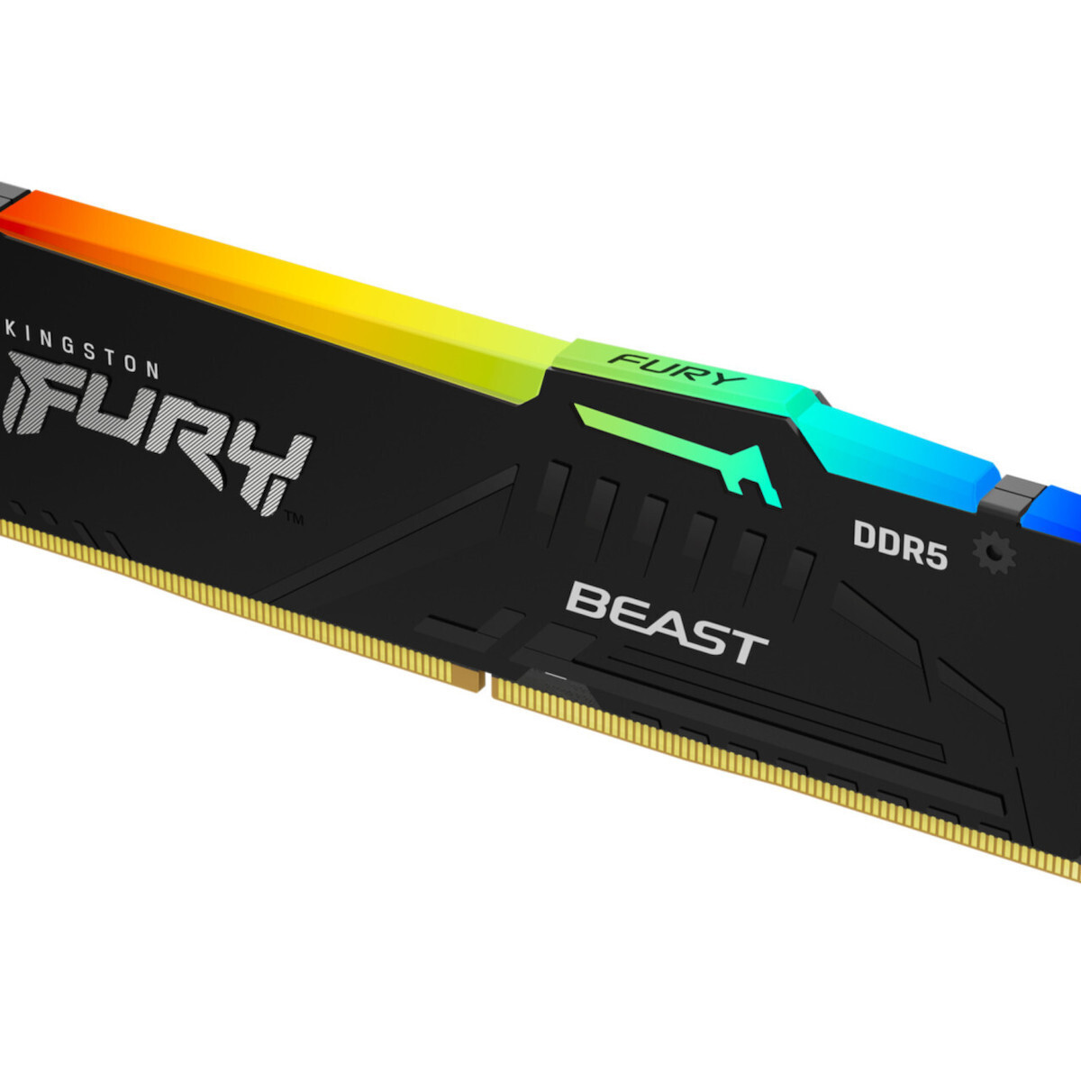 Kingston Fury Beast RGB DDR5 με Module 1x32GB και Ταχύτητα 6000 για Desktop