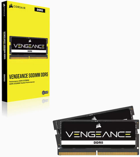 Corsair Vengeance DDR5 32GB RAM με 2x16GB Modules και Ταχύτητα 4800 για Laptop