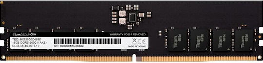 TeamGroup Elite DDR5 με Module 1x16GB και Ταχύτητα 5600 για Desktop