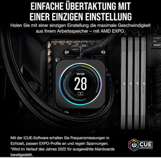 Corsair Vengeance 64GB DDR5 RAM mit 2 Modulen (2x32GB) und Geschwindigkeit 6000 für Schreibtisch