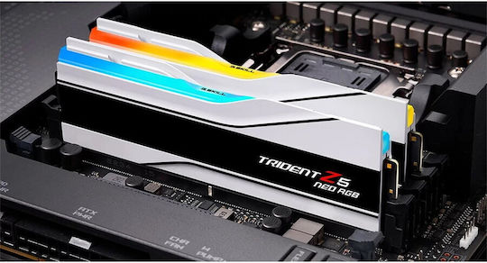 G.Skill Trident Z5 Neo RGB 32GB DDR5 RAM с 2 модула (2x16GB) и Скорост 8000 за Настолен Компютър