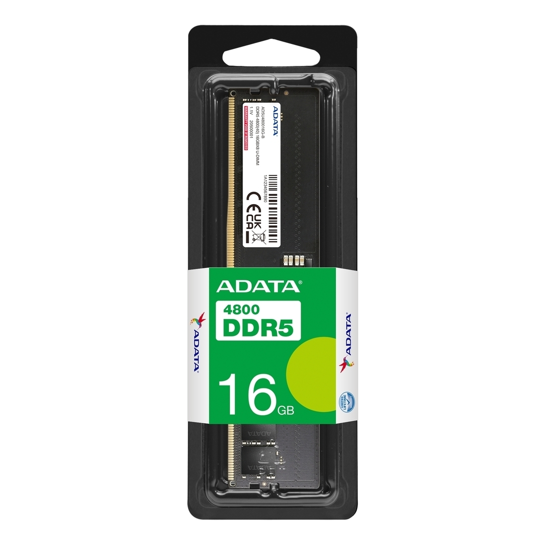 Adata 16GB DDR5 RAM cu Viteză 4800 pentru Desktop (AD5U480016G-S