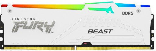 Kingston Fury Beast RGB DDR5 64GB RAM with 4x16GB Modules and Speed 6000 for Desktop