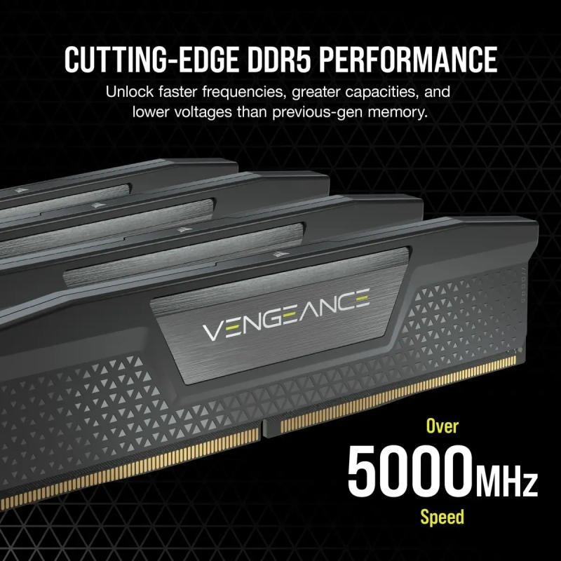 Corsair Vengeance 32GB DDR5 RAM cu 2 module (2x16GB) și Viteză