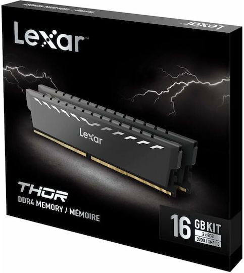 Lexar Thor DDR4 16GB RAM με 2x8GB Modules και Ταχύτητα 3200 για Desktop