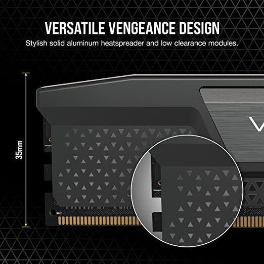 Corsair Vengeance 32GB DDR5 RAM cu 2 module (2x16GB) și Viteză