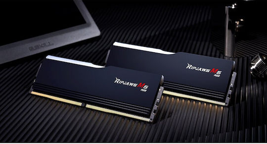 G.Skill Ripjaws M5 RGB DDR5 64GB RAM με 2x32GB Modules και Ταχύτητα 5200 για Desktop