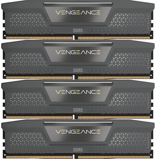 Corsair Vengeance DDR5 64GB RAM με 4x16GB Modules και Ταχύτητα 6000 για Desktop