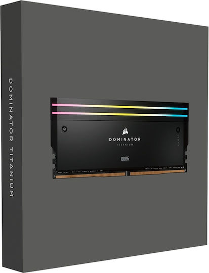 Corsair Dominator Titanium RGB XMP DDR5 48GB RAM with 2x24GB Modules and Speed 6000 for Desktop