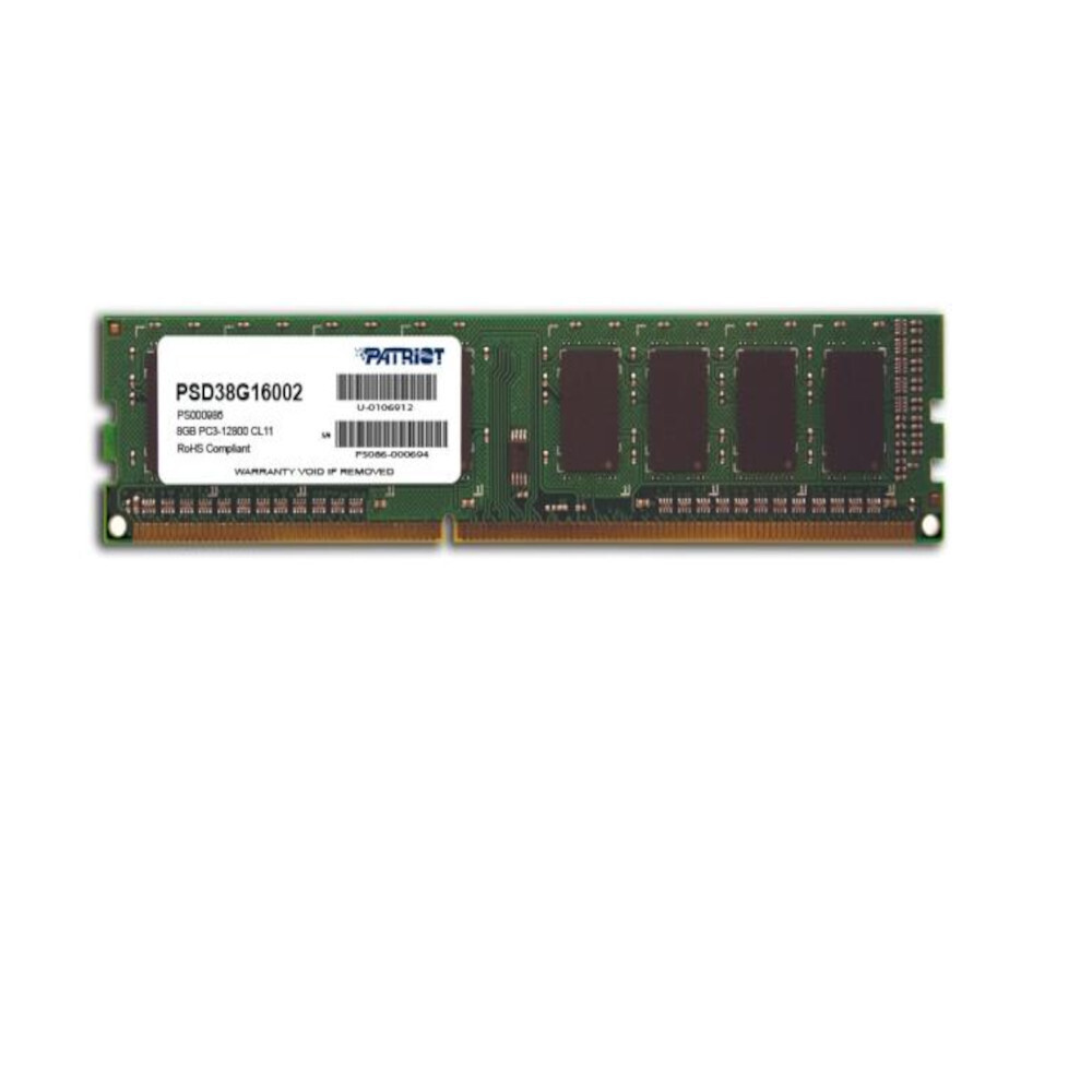 Patriot DDR3 με Module 1x8GB και Ταχύτητα 1600 για Desktop