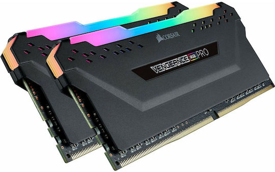 メモリー CORSAIR VENGEANCE RGB PRO 64GB DDR4 Corsair Vengeance RGB Pro 64GB DDR4 RAM cu 2 module (2x32GB) și