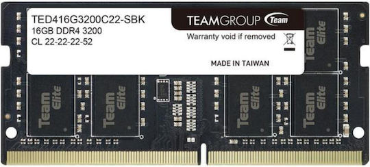 TeamGroup Elite 16GB DDR4 RAM cu Viteză 3200 pentru Laptop