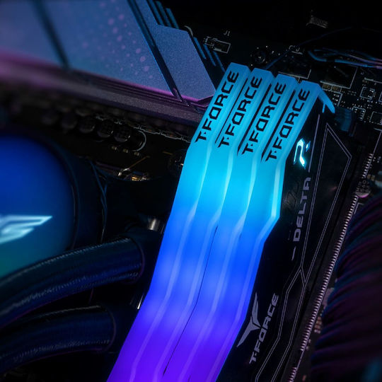 TeamGroup Delta RGB 32GB DDR5 RAM mit 2 Modulen (2x16GB) und Geschwindigkeit 6000 für Schreibtisch
