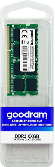 GoodRAM 8GB DDR3 RAM с Скорост 1333 за Лаптоп