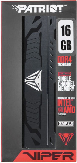 Patriot Viper Steel DDR4 with Module 1x16GB and Speed 3600 for Desktop