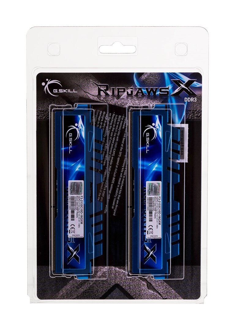 G.Skill RipjawsX DDR3 16GB RAM με 2x8GB Modules και Ταχύτητα 2133 για Desktop