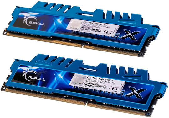 G.Skill RipjawsX DDR3 16GB RAM με 2x8GB Modules και Ταχύτητα 2133 για Desktop