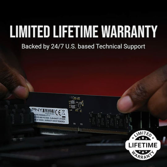 PNY Performance 8GB DDR5 RAM with 4800 Speed for Desktop