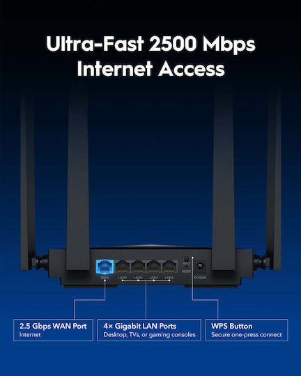 Cudy WR3600H v1 Wireless Router Wi‑Fi 7 with 4 Gigabit Ports