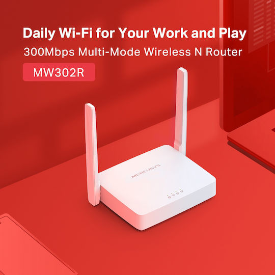Mercusys MW302R v1 Wireless Router Wi-Fi 4 cu 3 Porturi Ethernet