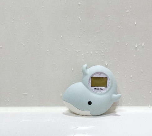Mininor Digital Bath Thermometer Whale 0°C - 50°C Light Blue