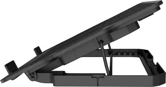 Natec Dipper 2 Cooling Pad για Laptop έως 17.3" με 1 Ανεμιστήρα και Φωτισμό