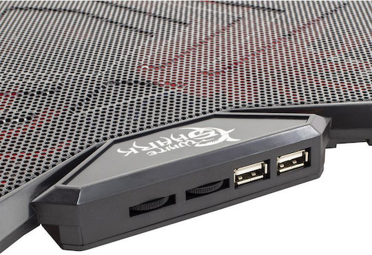 White Shark Ice Wizard Cooling Pad για Laptop έως 17.3" με 5 Ανεμιστήρες και Φωτισμό