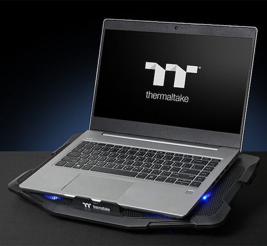 Thermaltake Massive 12 Max Cooling Pad για Laptop έως 17" με 5 Ανεμιστήρες και Φωτισμό