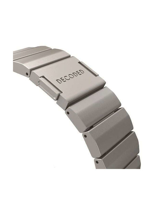 Decoded Titanium Traction Strap Stainless Steel Beige (Apple Watch 44/45/46mm/Ultra 49mm)