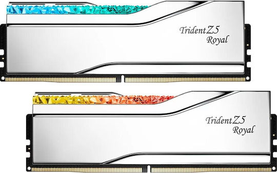 G.Skill Trident Z5 Royal XMP 48GB DDR5 RAM с 2 модула (2x24GB) и Скорост 8000 за Настолен Компютър
