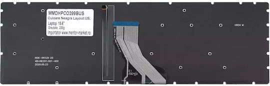 HP 15-DU Hintergrundbeleuchtete US Laptop-Tastatur