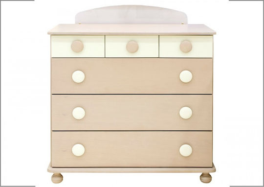 Patty Baby Kommode mit 6 Schubladen Weiß 90x53x97cm