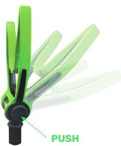 Zfish Flexifit Suport Frontal Pentru Undiță 110 X 80 Mm Reglabil Verde Negru