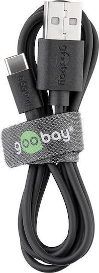 Goobay USB 2.0 Cable USB-C male - USB-A 15W Black 2m (59122)