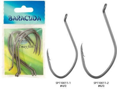 Professional Catfish Hooks Baracuda Sp110011-1 5 Pcs Set Size 4/0
