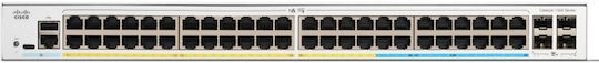 Cisco Catalyst C1300-48T-4X Managed L2 Switch with 48 Gigabit (1Gbps) Ethernet Ports and 4 SFP Ports